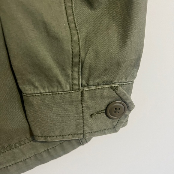 Madewell button down army green field utility jacket coat women’s S - Picture 9 of 13